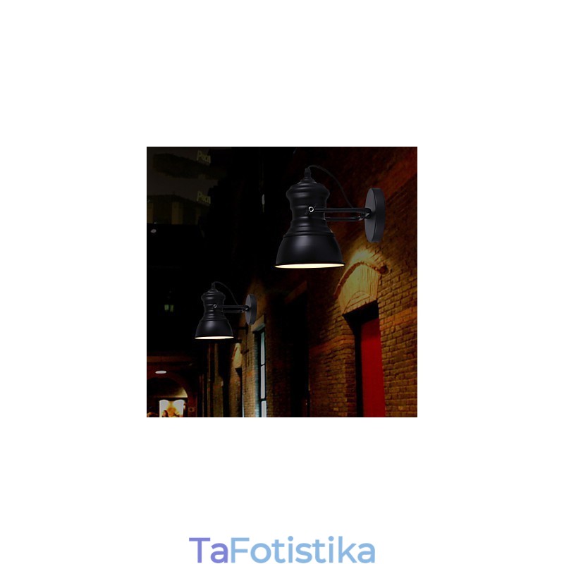 Φωτιστικό τοίχου Art Deco Απλίκες Βιομηχανική Σιδερένια Πινακίδα Πινακίδας Επιτοίχιο Φωτιστικό