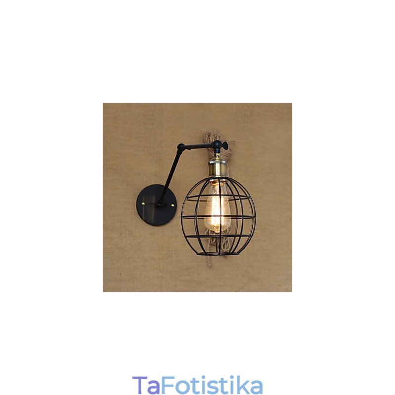 Απλίκες Τοίχου Κούνια Φώτα Ανάγνωσης Φωτιστικά Τοίχου Mini Style Rustic Lodge Metal