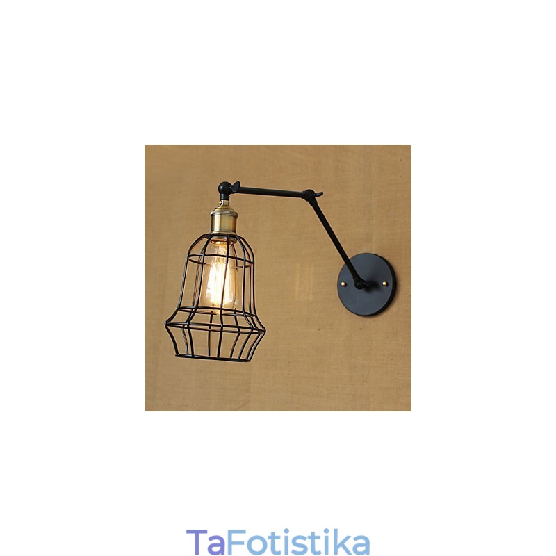 Απλίκες Τοίχου Κούνια Φώτα Ανάγνωσης Φωτιστικά Τοίχου Mini Style Rustic Lodge Metal
