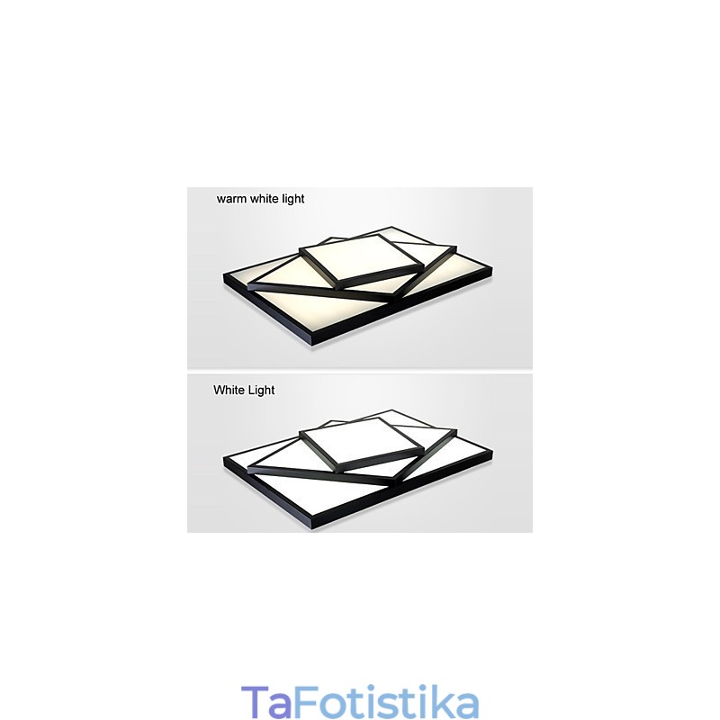 Μοντέρνο σύγχρονο φωτιστικό οροφής Square Flush Mount