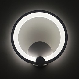Απλίκες Τοίχου Modern Dia. Δαχτυλίδι 27cm Contemporary Metal Acrylic 90 240V
