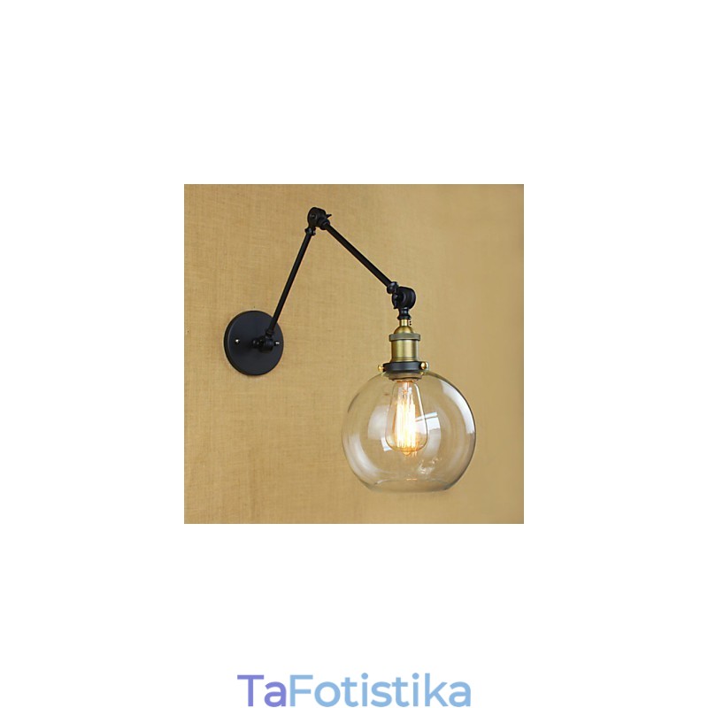 The Long Arm Of The Glass Wall Iron Industrial Creative Telescopic Bedroom Retro Nostalgic Restaurant Αναδιπλούμενος διάδρομος