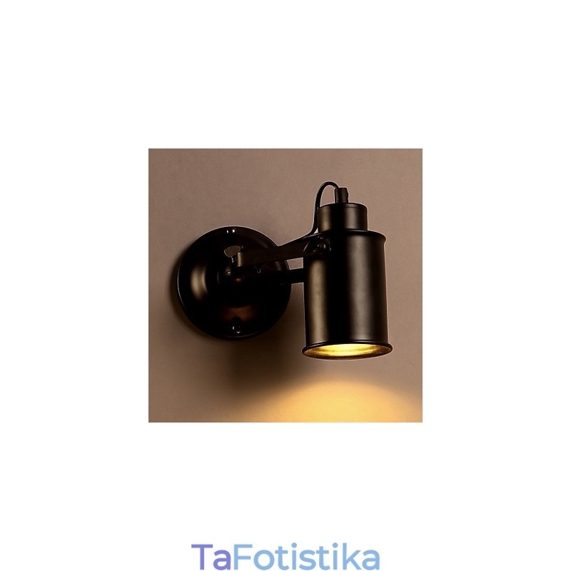 Vintage Φωτιστικό τοίχου Βιομηχανικό Μαύρο Φωτιστικό τοίχου από σφυρήλατο σίδερο Retro Econce Φωτιστικό Fixturedison Φωτισμός τοίχου διαδρόμου