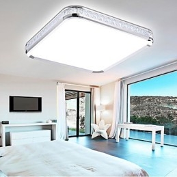 Flush Mounte Light Πολυτελές Μοντέρνο Ακρυλικό με Ελαφρύ Ρυθμιζόμενο Χρυσό ή Ασημί Μπορείτε να επιλέξετε