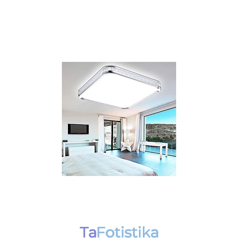 Flush Mounte Light Πολυτελές Μοντέρνο Ακρυλικό με Ελαφρύ Ρυθμιζόμενο Χρυσό ή Ασημί Μπορείτε να επιλέξετε
