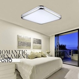 Flush Mounte Light Πολυτελές Μοντέρνο Ακρυλικό με Ελαφρύ Ρυθμιζόμενο Χρυσό ή Ασημί Μπορείτε να επιλέξετε