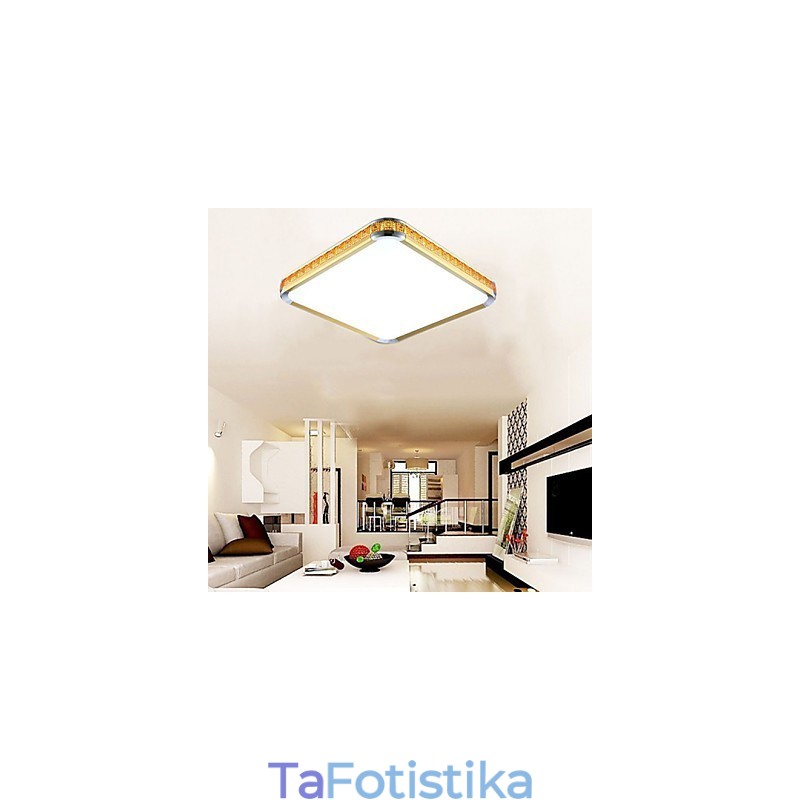 Flush Mounte Light Πολυτελές Μοντέρνο Ακρυλικό με Ελαφρύ Ρυθμιζόμενο Χρυσό ή Ασημί Μπορείτε να επιλέξετε