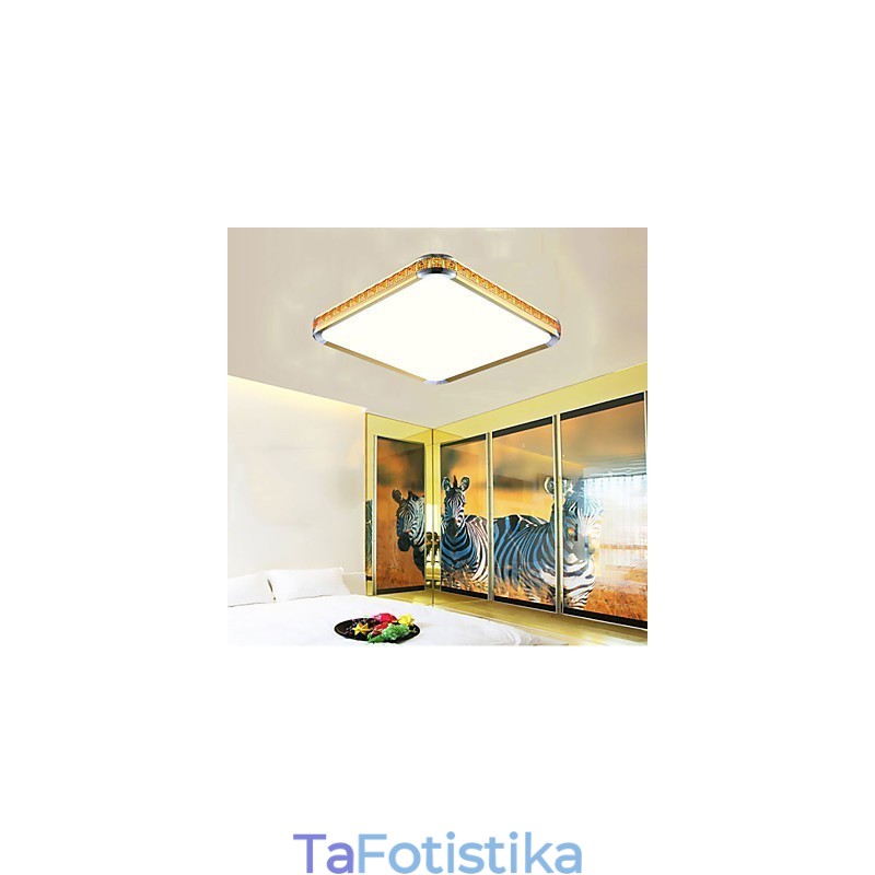 Flush Mounte Light Πολυτελές Μοντέρνο Ακρυλικό με Ελαφρύ Ρυθμιζόμενο Χρυσό ή Ασημί Μπορείτε να επιλέξετε