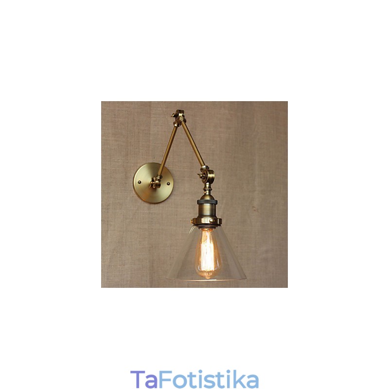 Retro Vintage Κατάστημα Μοντέρνας Μοντέρνας Χάλκινης Διακοσμημένης Εκκλησίας Διακοσμημένο Επιτοίχιο Φωτιστικό Υπνοδωματίου