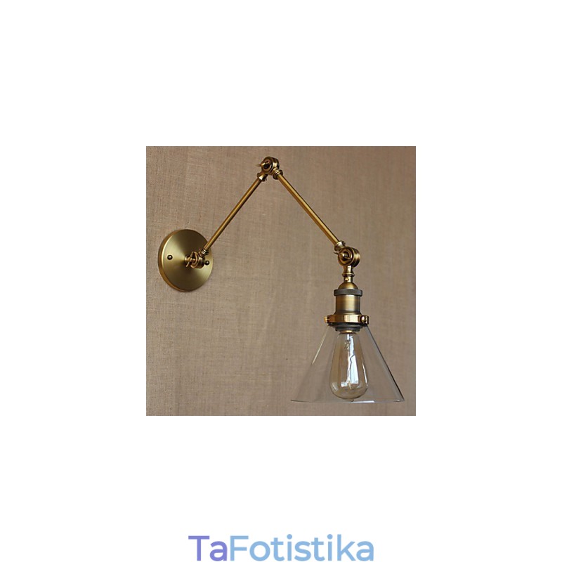 Retro Vintage Κατάστημα Μοντέρνας Μοντέρνας Χάλκινης Διακοσμημένης Εκκλησίας Διακοσμημένο Επιτοίχιο Φωτιστικό Υπνοδωματίου