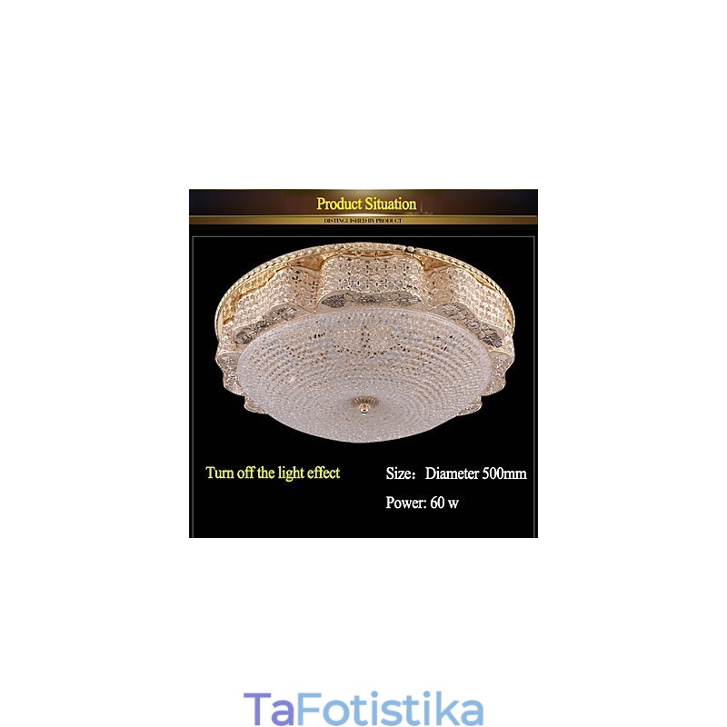Μοντέρνο πολυτελές κρυστάλλινο ανώτατο όριο διάμετρος φωτός θόλου 50cm