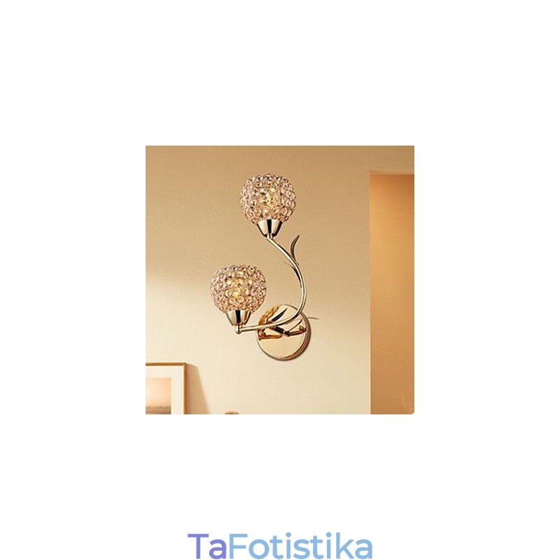 Συμβατικό και σύγχρονο επιτοίχιο φωτιστικό με διπλή κεφαλή K9