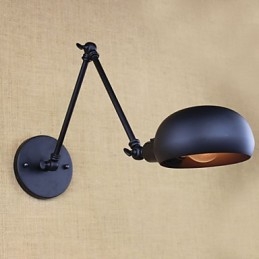There are The Long Arm Of The Double Switch Minimalist Europe Personalized Retro Fashion Style Lighting Iron Wall