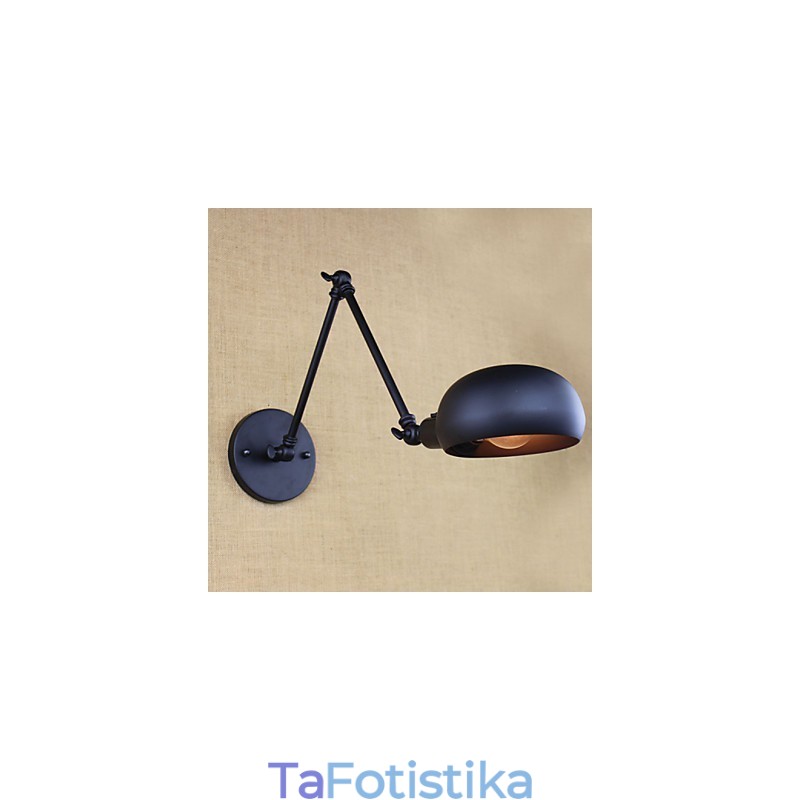 There are The Long Arm Of The Double Switch Minimalist Europe Personalized Retro Fashion Style Lighting Iron Wall