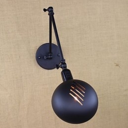 There are The Long Arm Of The Double Switch Minimalist Europe Personalized Retro Fashion Style Lighting Iron Wall