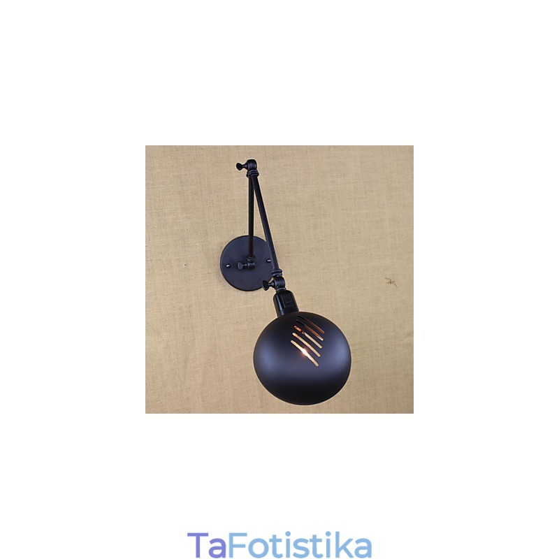 There are The Long Arm Of The Double Switch Minimalist Europe Personalized Retro Fashion Style Lighting Iron Wall