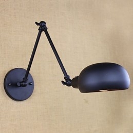 There are The Long Arm Of The Double Switch Minimalist Europe Personalized Retro Fashion Style Lighting Iron Wall