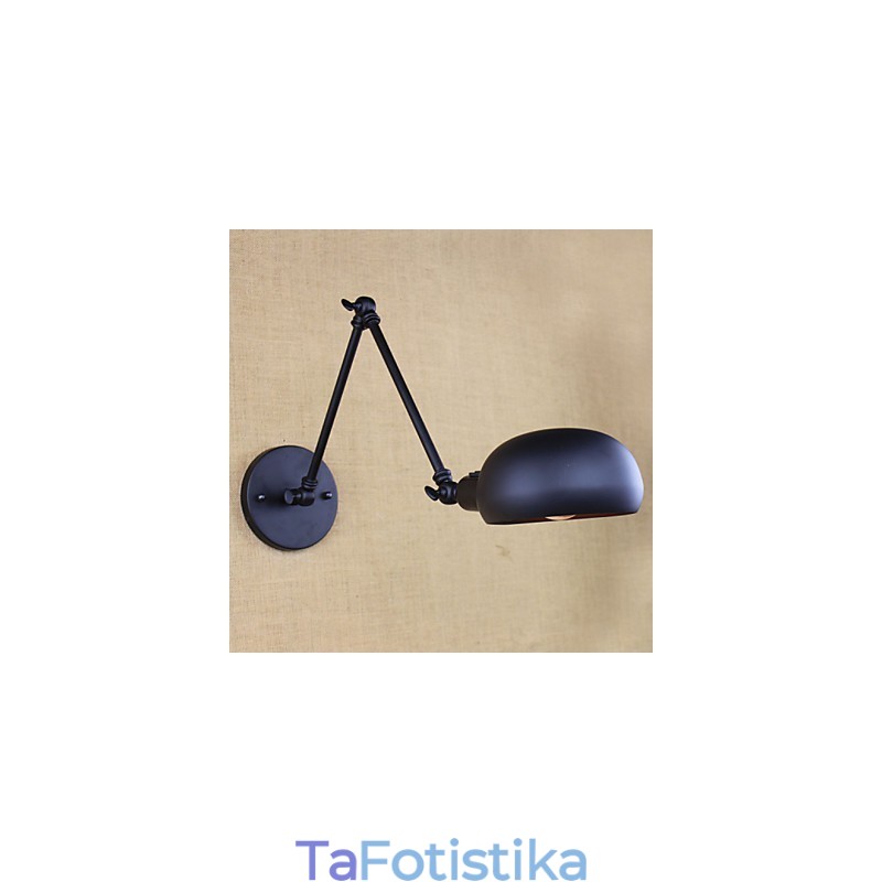 There are The Long Arm Of The Double Switch Minimalist Europe Personalized Retro Fashion Style Lighting Iron Wall