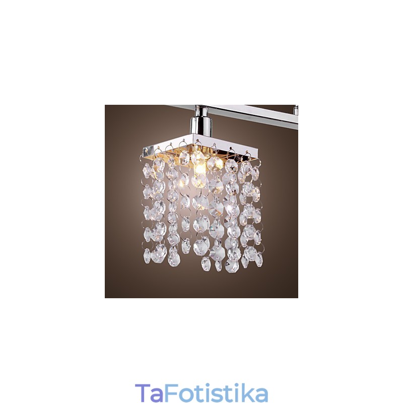 Linear Chandelier Island Light Crysal 3 Lights