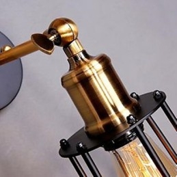 Φωτιστικό τοίχου με σιδερένιο πλαίσιο σχεδιαστή χαρακτήρων λογοτεχνίας και τέχνης
