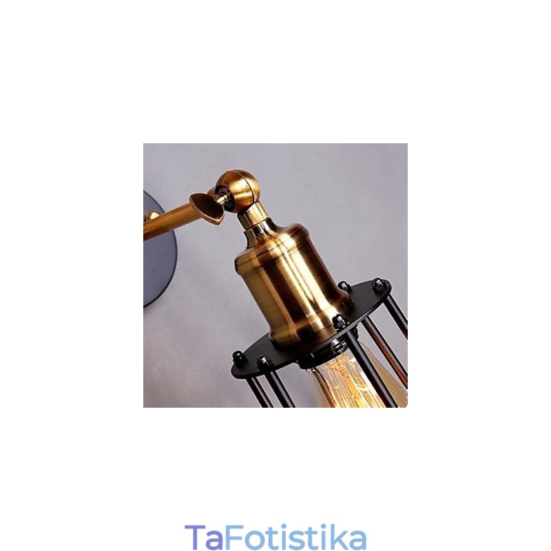 Φωτιστικό τοίχου με σιδερένιο πλαίσιο σχεδιαστή χαρακτήρων λογοτεχνίας και τέχνης