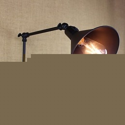 Ρετρό ματ Μαύρη Ζώνη Μακρύ Μπράτσο Διπλός Διακόπτης Τοίχος