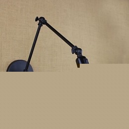 Ρετρό ματ Μαύρη Ζώνη Μακρύ Μπράτσο Διπλός Διακόπτης Τοίχος