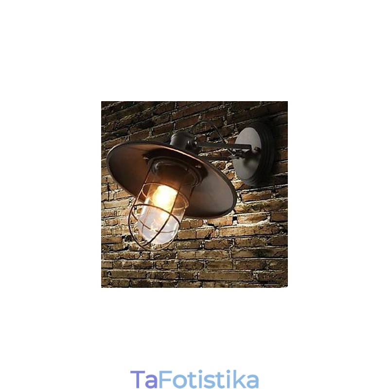 Επιτοίχιο φωτιστικό κλουβιού αποθήκης με συμβεβλημένο στυλ American Country Personality