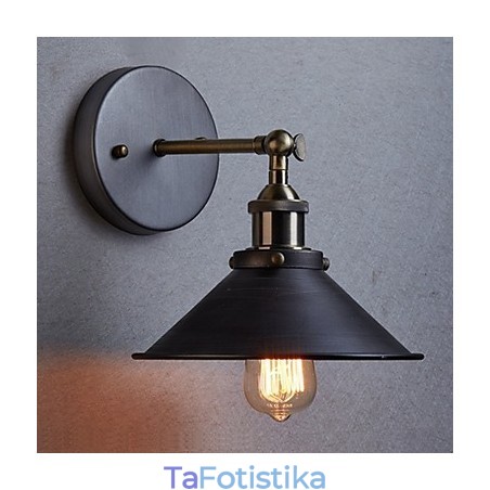 Industrial Vintage Edison Simplicity 1 Ελαφριά επιτοίχια βάση Τραπεζαρίας Δωμάτιο μελέτης Γραφείου Διάδρομος Μεταλλική Απλίκα Τοίχου Industrial Vintage Edison Simplicity 1 Ελαφριά επιτοίχια βάση Τραπεζαρίας Δωμάτιο μελέτης Γραφείου Διάδρομος Μεταλλική Απλίκα Τοίχου
