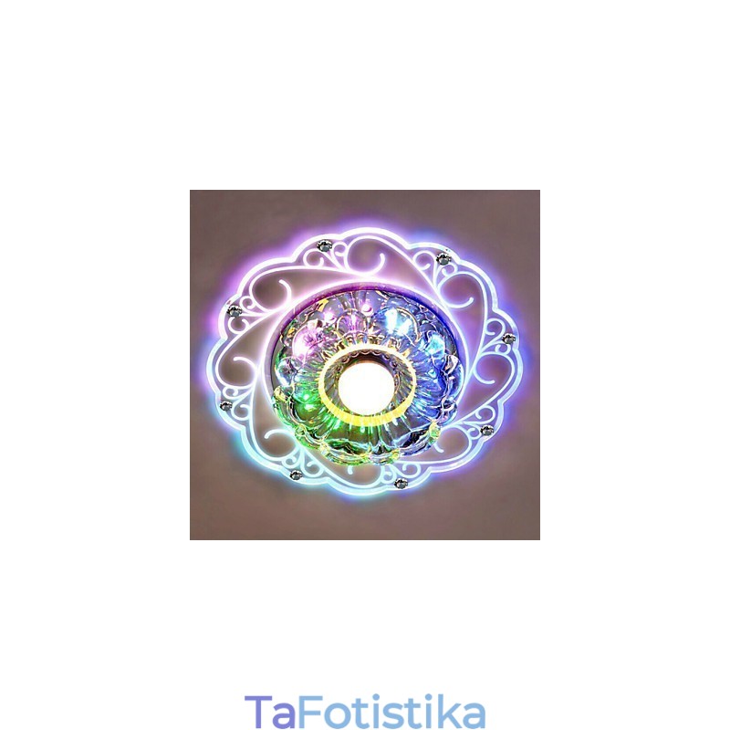 Κρυστάλλινο φωτιστικό οροφής Spotlight SMD 3W Creative Lamp Tube Light Πολύχρωμο έγχρωμο φως θόλου