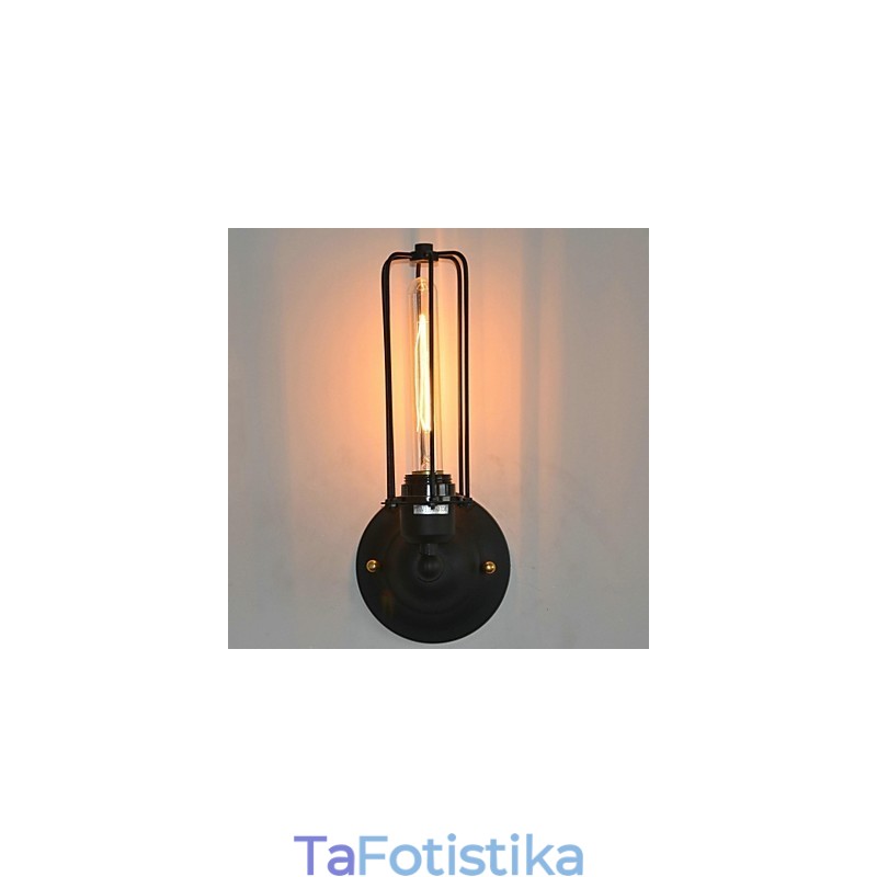 Αμερικανικό Vintage σιδερένιο επιτοίχιο φωτιστικό