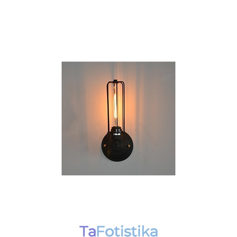 Αμερικανικό Vintage σιδερένιο επιτοίχιο φωτιστικό