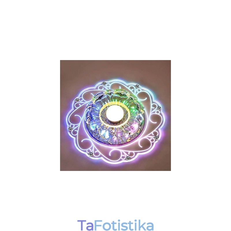 Κρυστάλλινο φωτιστικό οροφής Spotlight SMD 3W Creative Lamp Tube Light Πολύχρωμο έγχρωμο φως θόλου