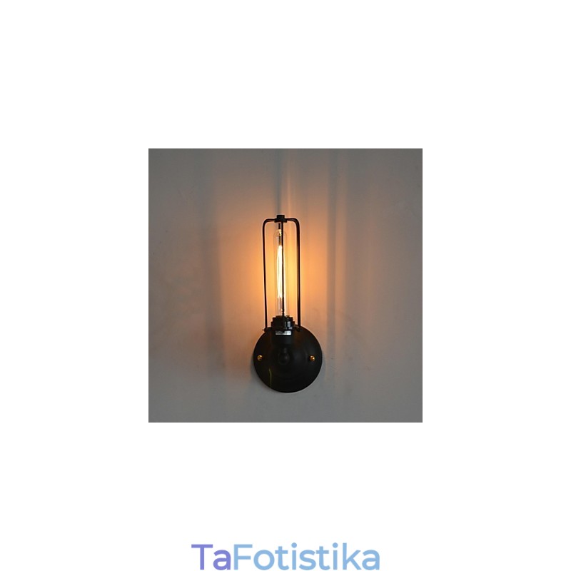 Αμερικανικό Vintage σιδερένιο επιτοίχιο φωτιστικό