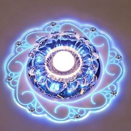 Κρυστάλλινο φωτιστικό οροφής Spotlight SMD 3W Creative Lamp Tube Light Πολύχρωμο έγχρωμο φως θόλου