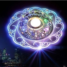 Κρυστάλλινο φωτιστικό οροφής Spotlight SMD 3W Creative Lamp Tube Light Πολύχρωμο έγχρωμο φως θόλου