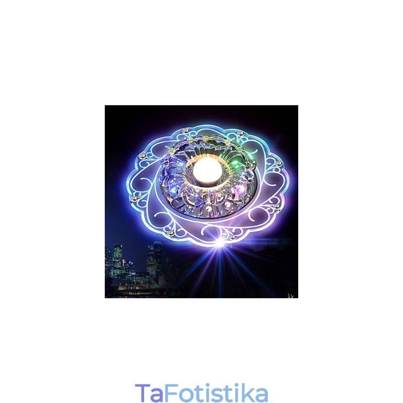 Κρυστάλλινο φωτιστικό οροφής Spotlight SMD 3W Creative Lamp Tube Light Πολύχρωμο έγχρωμο φως θόλου