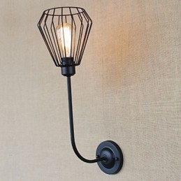 American Country Creative Iron Ebow Antique Μονό Φωτιστικό στο κομοδίνο