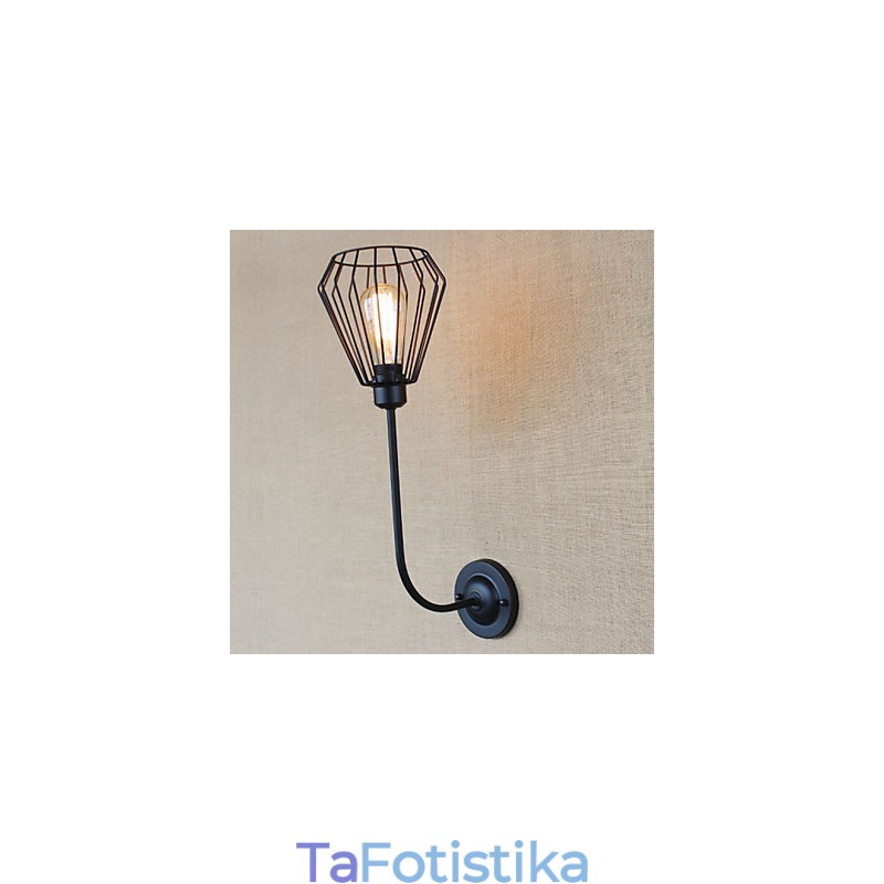 American Country Creative Iron Ebow Antique Μονό Φωτιστικό στο κομοδίνο