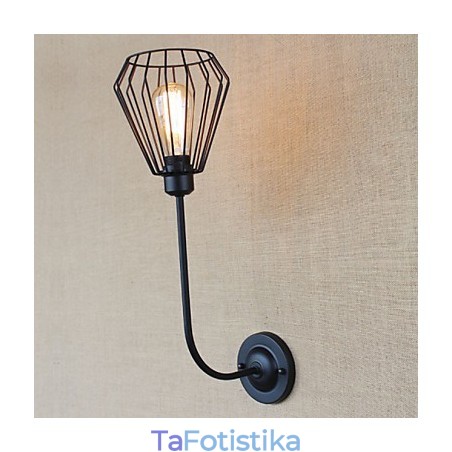 American Country Creative Iron Ebow Antique Μονό Φωτιστικό στο κομοδίνο American Country Creative Iron Ebow Antique Μονό Φωτιστικό στο κομοδίνο