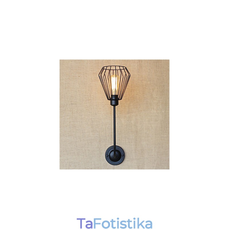 American Country Creative Iron Ebow Antique Μονό Φωτιστικό στο κομοδίνο