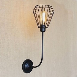 American Country Creative Iron Ebow Antique Μονό Φωτιστικό στο κομοδίνο