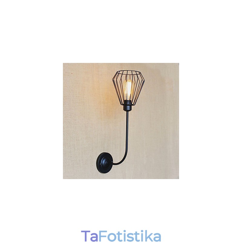 American Country Creative Iron Ebow Antique Μονό Φωτιστικό στο κομοδίνο