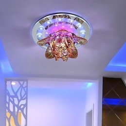 Κυκλικό Crystal Idea Φωτιστικό Οροφής Σωλήνα για Απορρόφηση Φωτισμού Θόλου