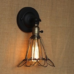 Διακοσμητική απλίκα τοίχου από σιδερένιο πλέγμα αμερικανικού βιομηχανικού στυλ