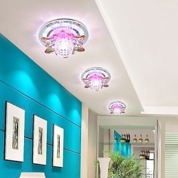 Κυκλικό Crystal Idea Φωτιστικό Οροφής Σωλήνα για Απορρόφηση Φωτισμού Θόλου