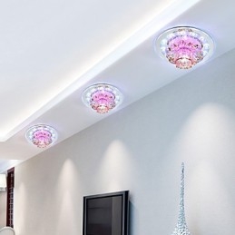 Κυκλικό Crystal Idea Φωτιστικό Οροφής Σωλήνα για Απορρόφηση Φωτισμού Θόλου
