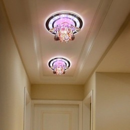 Κυκλικό Crystal Idea Φωτιστικό Οροφής Σωλήνα για Απορρόφηση Φωτισμού Θόλου