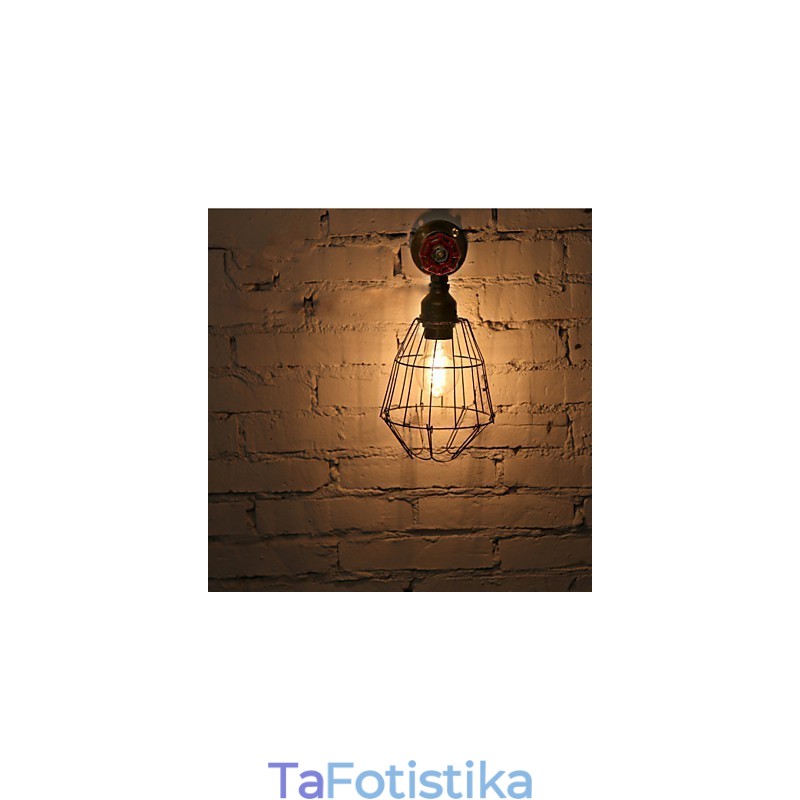 Vintage Industrial Water Pipe Wall Lamps Loft Edison Light for Bar Restaurant Φωτιστικά τοίχου