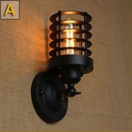 Σκοτεινές σκάλες διαδρόμου Το μπαλκόνι του κεφαλιού ενός κρεβατιού Διακοσμητικό φωτιστικό τοίχου